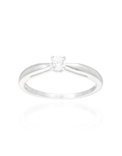 Bague Solitaire AÉLYS en Argent 925/1000 avec Oxyde - 3,5 mm - AE-BA6OZ0315