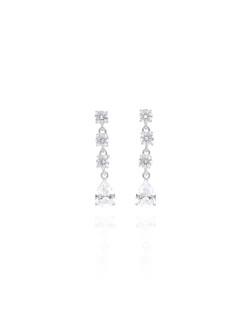 Boucles d'oreilles AÉLYS en Argent 925/1000 et Oxydes et Oxydes - AE-B6OZ0442