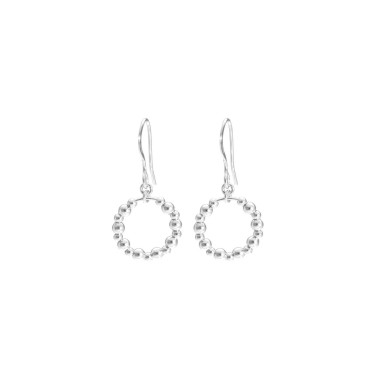 Boucles d'oreilles Cercle Boules AÉLYS en Argent 925/1000 - AE-B60261