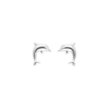 Boucles d'oreilles Dauphin AÉLYS en Argent 925/1000 - AE-B60269