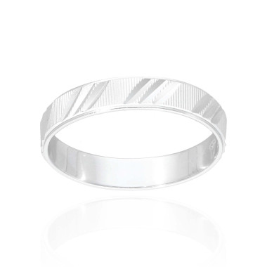 Bague Alliance AÉLYS en Argent 925/1000 - AE-BA60087