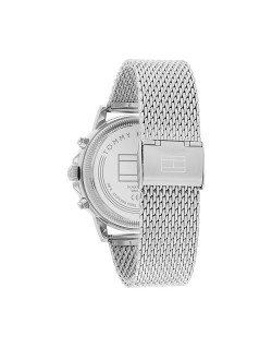 Montre STEWART - TOMMY HILFIGER Homme Cadran Vert Bracelet Maille Milanaise Gris - 1710608