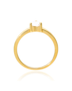 Bague Cœur Solitaire AÉLYS en Plaqué Or avec Oxyde - AE-BA5OZ0003