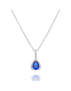 Collier AÉLYS en Argent 925/1000 et Oxydes Bleus et Blancs - AE-C6OZ0006