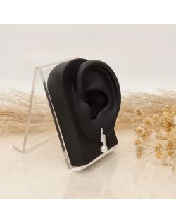 Boucles d'oreilles LA PETITE Perle en Argent 925/1000 et Perle d'eau douce - AE-B6PLD0007