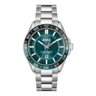 Montre RUNNER - BOSS Homme Cadran Vert Bracelet Acier - 1514208