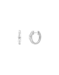 Créoles COROA en Argent 925/1000 avec Oxydes - 10 mm - AE-B6OZ0461