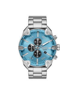 Montre SPIKED - DIESEL Homme Cadran Bleu Bracelet Acier - DZ4655