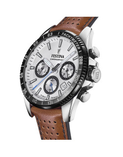 Montre TIMELESS CHRONOGRAPH - FESTINA Homme Bracelet Cuir Marron - F20561/1