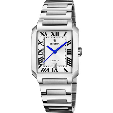 Montre ON THE SQUARE - FESTINA Femme Cadran Rectangle Bracelet Acier - F20679/1