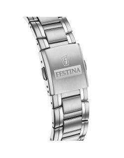 Montre TIMELESS CHRONOGRAPH - FESTINA Homme Cadran Bleu Bracelet Acier - F20704/2