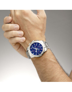 Montre TIMELESS CHRONOGRAPH - FESTINA Homme Cadran Bleu Bracelet Acier - F20704/2