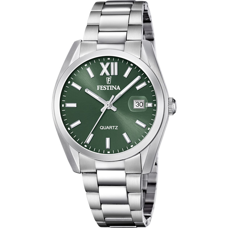 Montre ACERO CLASICO - FESTINA Homme Cadran Vert Bracelet Acier - F20707/5