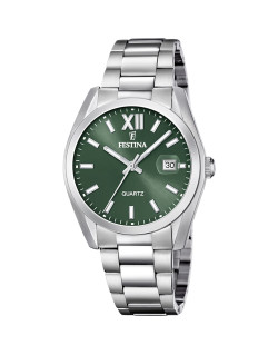 Montre ACERO CLASICO - FESTINA Homme Cadran Vert Bracelet Acier - F20707/5