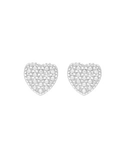 Boucles d'oreilles Cœur AÉLYS en Argent 925/1000 avec Oxydes - AE-B6OZ0476