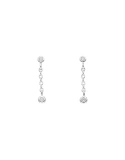 Boucles d'oreilles Chaînette AÉLYS en Argent 925/1000 avec Oxydes - AE-B6OZ0480