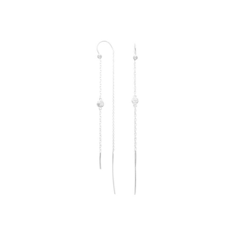 Boucles d'oreilles AÉLYS en Argent 925/1000 avec Oxydes - AE-B6OZ0481