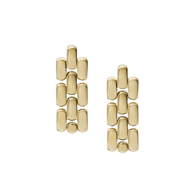 Boucles d'oreilles WATCH LINKS - FOSSIL Femme en Acier Jaune - JF04786710