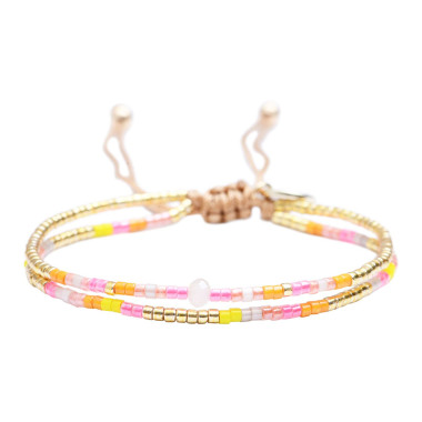 Bracelet SUN KISSED - BELLE MAIS PAS QUE avec Perles de Miyuki - SUNK-B1955YE