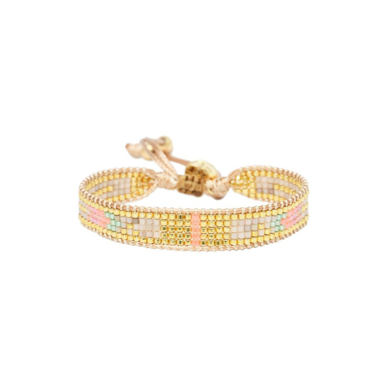 Bracelet SUMMER GLOW - BELLE MAIS PAS QUE avec Perles de Miyuki - SMGL-B2028SA