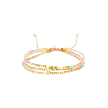 Bracelet SUMMER GLOW - BELLE MAIS PAS QUE avec Perles de Miyuki - SMGL-B2039SA