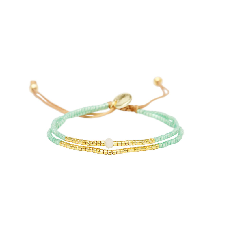 Bracelet SUMMER GLOW - BELLE MAIS PAS QUE avec Perles de Miyuki - SMGL-B2302SA