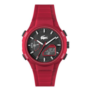 Montre LACOSTE Homme Bracelet Silicone Rouge - 2011368