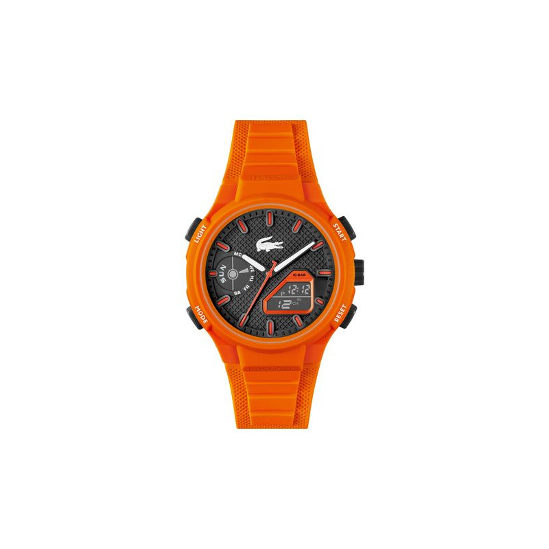 Montre LACOSTE Homme Bracelet Silicone Orange 2011369