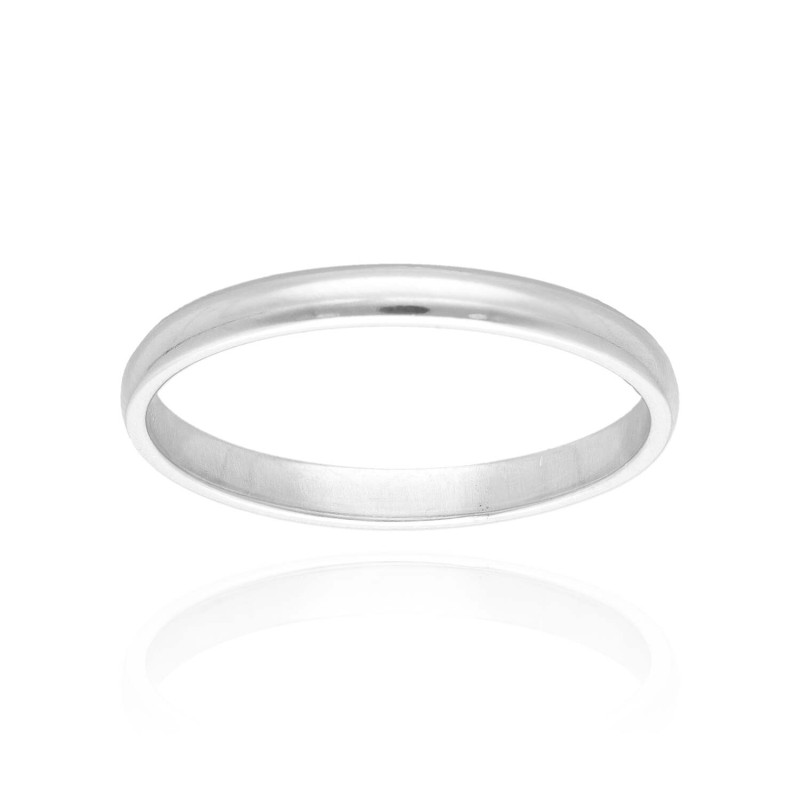 Bague Alliance AÉLYS en Argent 925/1000 - 2 mm - AE-BA60095