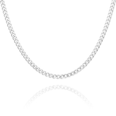 Chaîne AÉLYS Maille Gourmette en Argent 925/1000 - 55 cm - AE-C60224