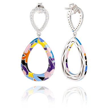 Boucles d'oreilles WILLEMSTAD - UNA STORIA en Argent 925/1000 - BO14013