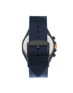 Montre JIM - LEE COOPER Homme Bracelet Cuir Bleu - LC07318.099