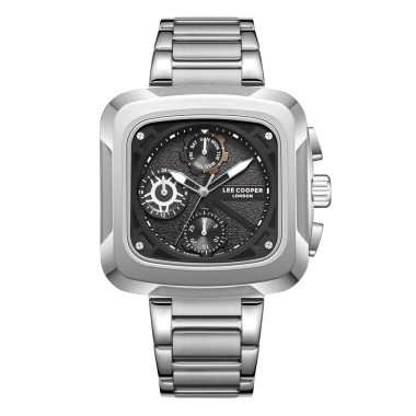 Montre GERALD - LEE COOPER Homme Bracelet Métal Gris - LC08013.350