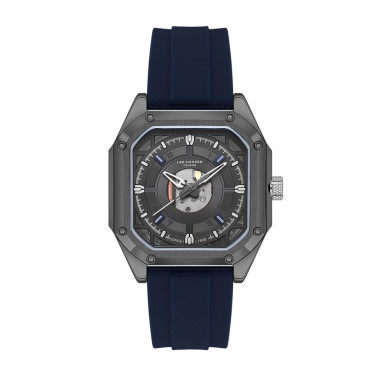 Montre JERRY - LEE COOPER Homme Bracelet Silicone Bleu - LC08061.069