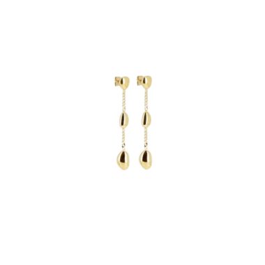 Boucles d'oreilles Pendantes ZAG en Acier Jaune - SEL23075-01UNI