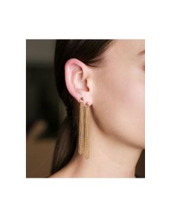 Boucles d'oreilles Pendantes ZAG en Acier Jaune - SEL23070-01UNI