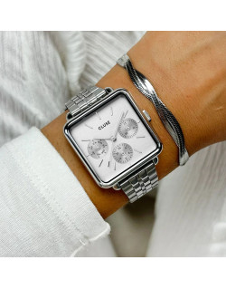 Montre TETRAGONE MULTIFONCTION - CLUSE Femme Bracelet Acier - CW13802