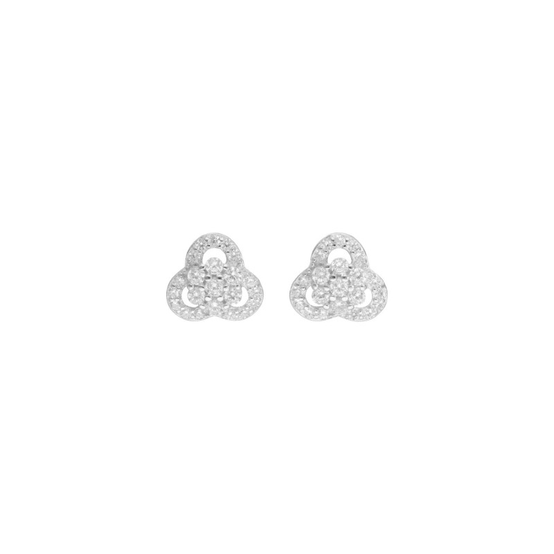 Boucles d'oreilles AÉLYS en Argent 925/1000 avec Oxydes - AE-B6OZ0499