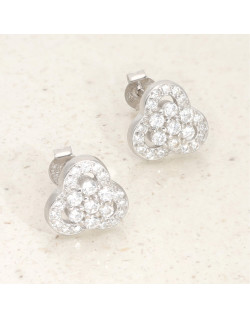 Boucles d'oreilles AÉLYS en Argent 925/1000 avec Oxydes - AE-B6OZ0499