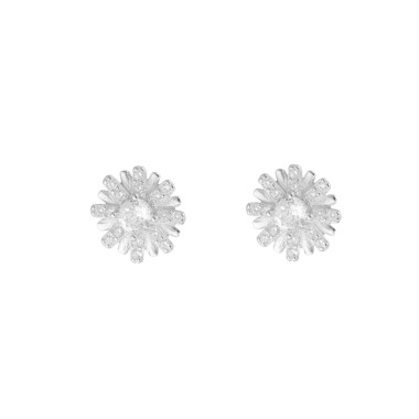 Boucles d'oreilles Fleur AÉLYS en Argent 925/1000 avec Oxydes - AE-B6OZ0500