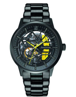 Montre Automatique PADDOCK - PIERRE LANNIER Homme Bracelet Acier Noir - 344A449