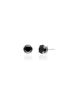 Boucles d'oreilles AÉLYS en Argent 925/1000 avec Oxydes Noirs - 6 mm - AE-B6OZ0504