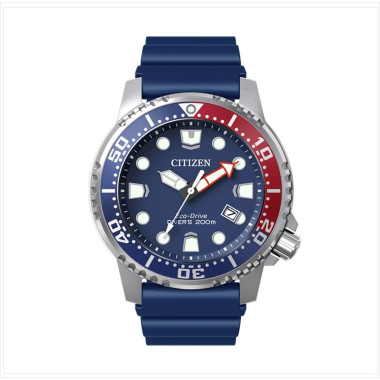 Montre Eco-drive PROMASTER MARINE - CITIZEN Homme Cadran Bleu Bracelet Caoutchouc Bleu - BN0168-06L