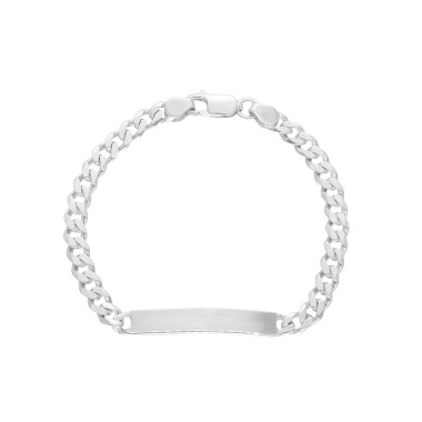 Bracelet Identité AÉLYS en Argent 925/1000 Maille Gourmette - 5 mm - AE-BR60208