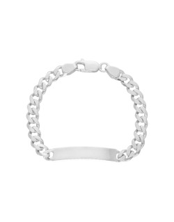 Bracelet Identité AÉLYS en Argent 925/1000 Maille Gourmette - 7 mm - AE-BR60209