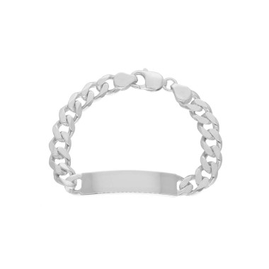 Bracelet Identité AÉLYS en Argent 925/1000 Maille Gourmette - 9 mm - AE-BR60210