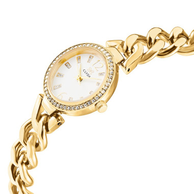 Montre CARROUSEL - CLYDA Femme Bracelet Acier Doré - CLA801DWD