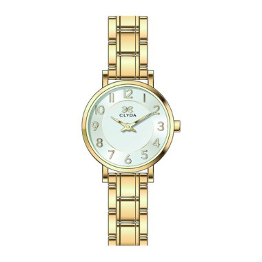 Montre MARIE - CLYDA Femme Bracelet Acier Doré - CLA810DAD