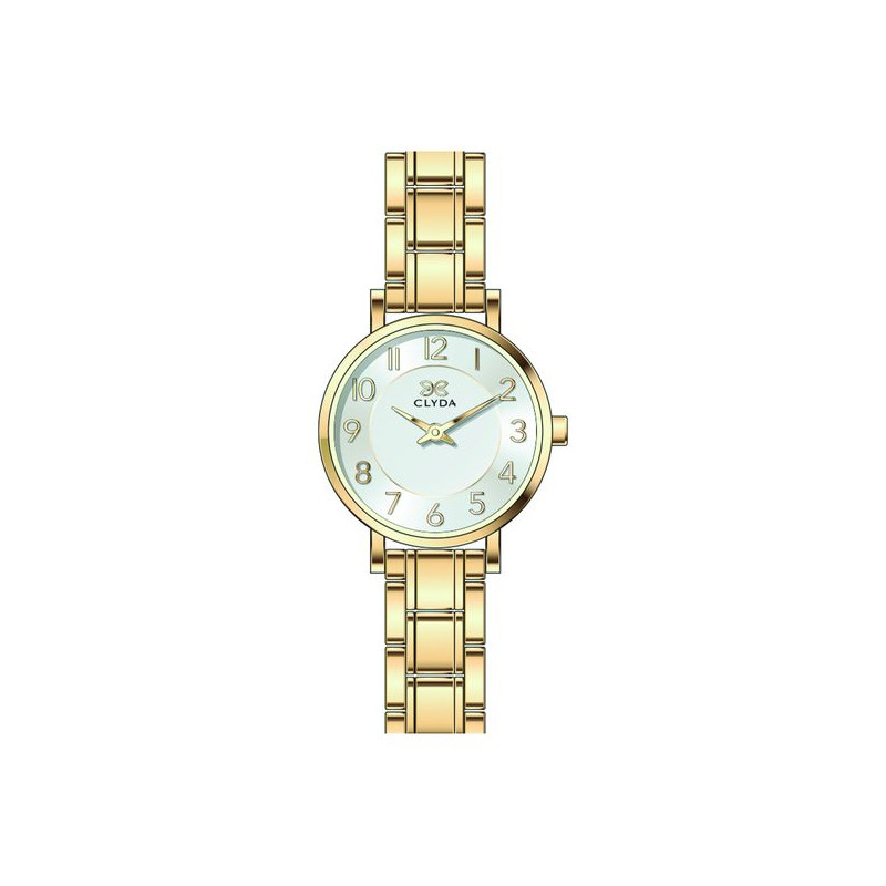 Montre MARIE - CLYDA Femme Bracelet Acier Doré - CLA810DAD