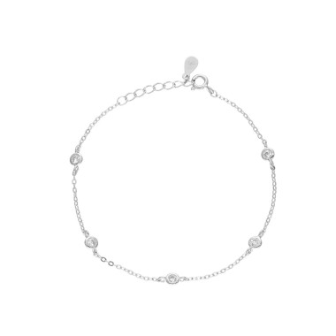 Bracelet AÉLYS en Argent 925/1000 avec Oxydes Serti Clos - AE-BR6OZ0225